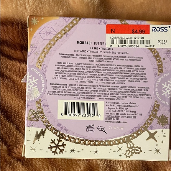 NYX Butter Gloss Trio - Clear, Soft Pink, Warm Brown - Picture 5 of 5